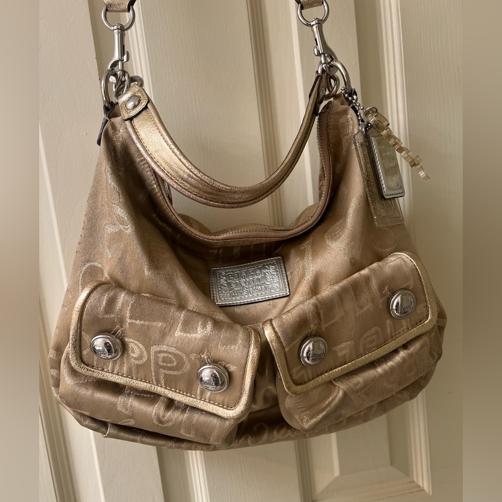 Coach Gold Poppy Shoulder Bag